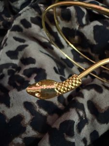 Gold Snake Arm Cuff Bracelet