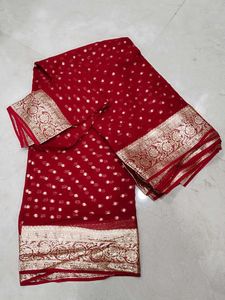 Premium Georgette Banarasi Silk Saree