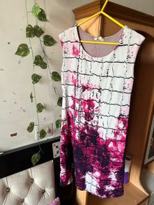 Stylish Printed Sleeveless Dress