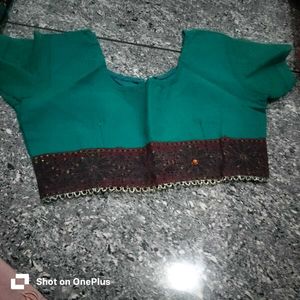 Embellished Teal Saree