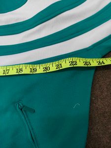 Adidas Teal &amp; White Track Jacket