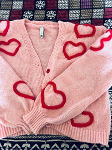 Pink Heart Cardigan🎀