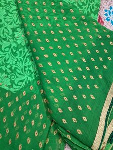 Beautiful Green Silk Saree
