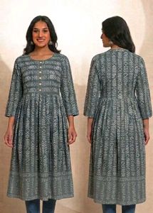 Elegant Printed midi frock Kurta