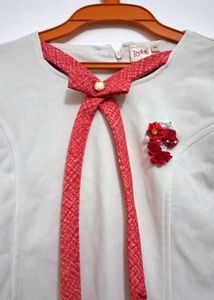 white Bell Sleeve Top