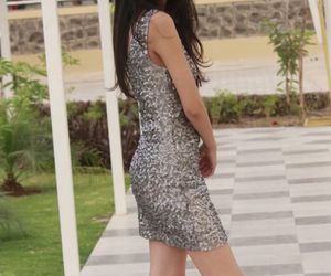 Women’s Silver Sequins Mini Party Dress