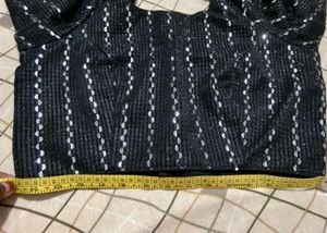 Sparkling Black Blouse