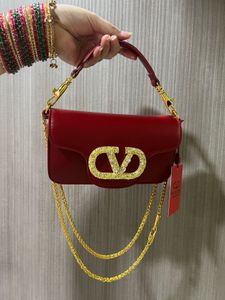 Valentino bag with Rhinestone Logo