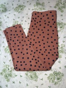 Brown Polka Dot Leggings