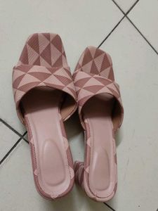 Pink Patterned Flats
