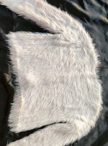 Fluffy White Jacket