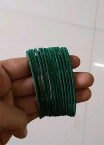Green Velvet Bangles