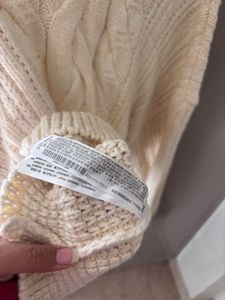 Zara Cable Knit Pullover Sweater