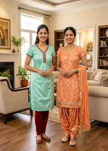 Elegant Indian Kurta Set with Dupatta