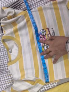 Cute Yellow Striped Motorcycle Pajama Set