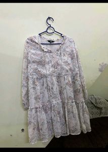 Flowy Paisley Print Tiered Dress