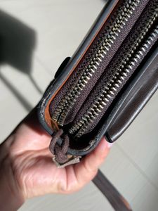 Kangaroo Kingdom Brown Leather Clutch Bag