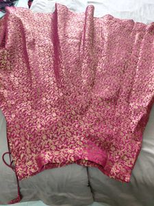 Maroon Brocade Lehenga Skirt