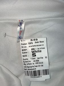 Chic White Ruched Long Sleeve Top