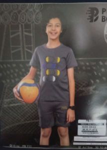 Boys Grey Graphic T-Shirt and Shorts Set