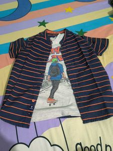 Boy's Striped Casual Shirt
