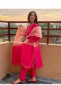 Elegant Pink Kurta Set with Dupatta