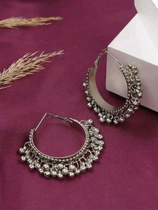 Silver Tone Dangle Earrings