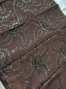 Heavy Brown Sequin Work Saree