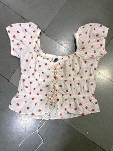 Cute Strawberry Crop top 🍓
