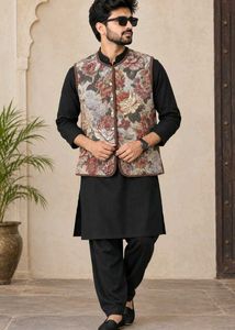 Floral Quilted Vest