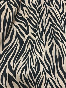 Zebra Print High Neck Blouse