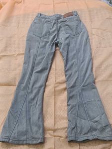 Gray Flared Jeans