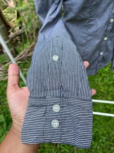 Classic Striped Button-Down Shirt