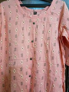 Pink Printed Kurta with Palazzo