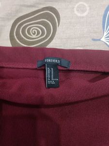 Burgundy Pencil Skirt
