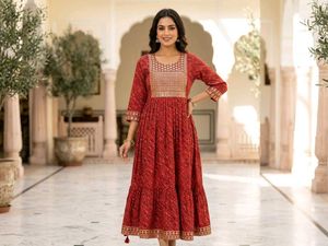 Stunning Red Ethnic Kurta