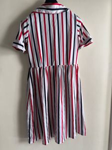 Striped Shirt Dress | Size M