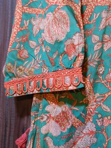 Anouk Women Floral Tassel Kurta with Palazzos
