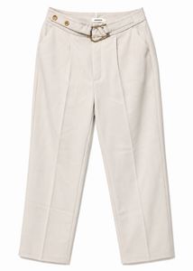 Stylish Beige Cropped Trousers