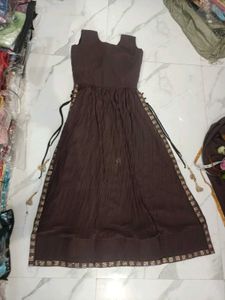 Elegant Brown Kurta Set with Dupatta