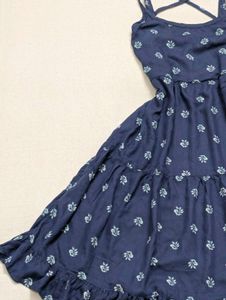 Floral Mini Dress 🌸 Cross-Back Straps