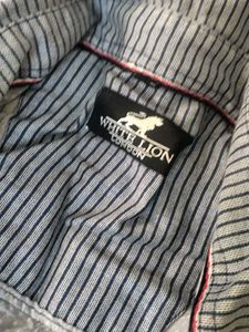 Men's Striped Button-Up Shirt