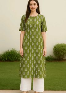 Very comfortable and elegant cotton kurta with chi