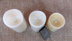 3 LED CANDLES WITH REMOTE CONTROL