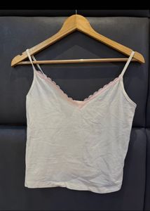 Cute Lace Trim Cami Top
