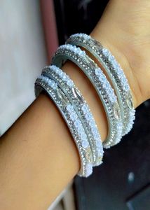 Sparkling Crystal Bangles Set