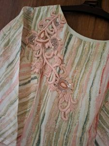 Bespoke Bridesmaid Cotton-Chiffon Gown Bust 40inch