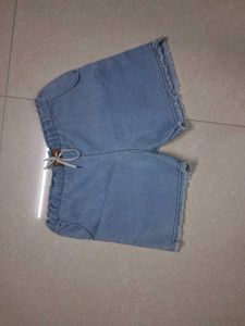 Light Wash Denim Shorts