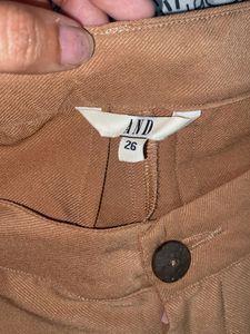 AND tanned Wide-Leg Trousers