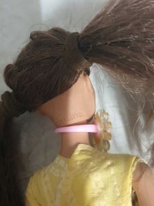 Yellow Paisley Barbie Doll Dress